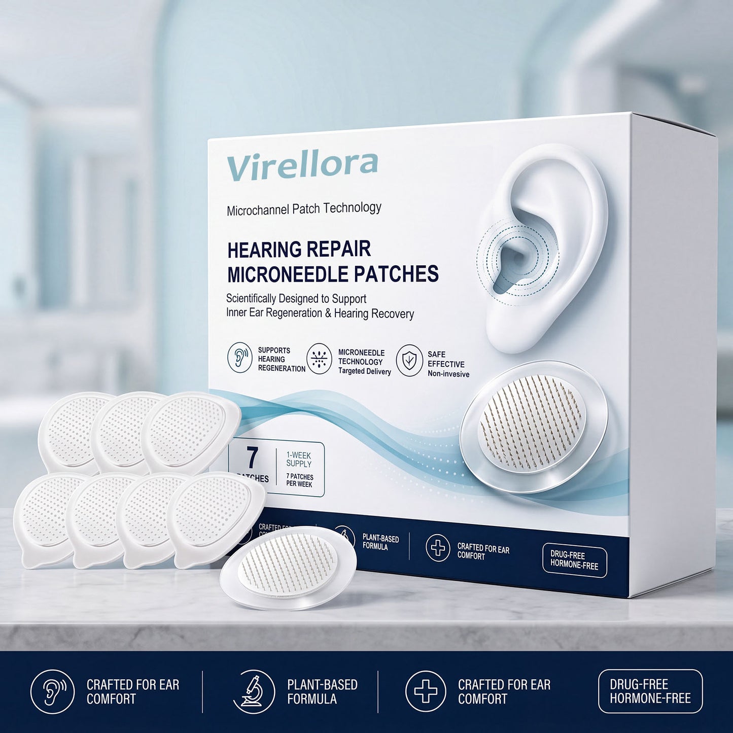 Virellora® HEARING REPAIR MICRONEEDLE PATCHES✅