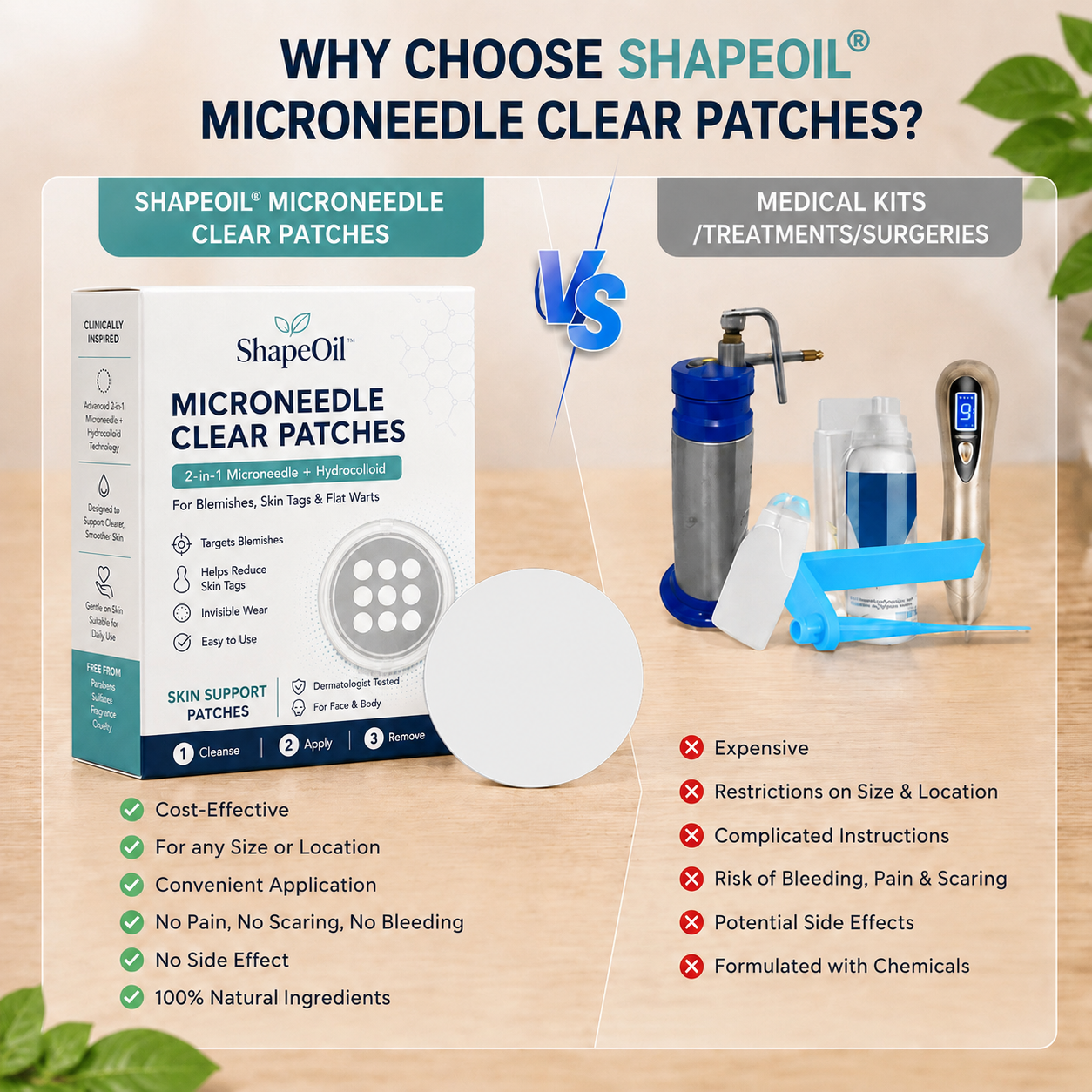 ✨Virellora®2-in-1 Microneedle & Hydrocolloid Patch
