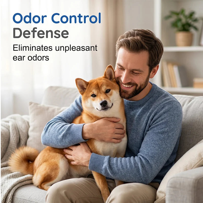 🐶🐱 Dog & Cat Ear Cleaner | Soothes Itchy Ears, Cleans Ear Wax & Discomfort 👂