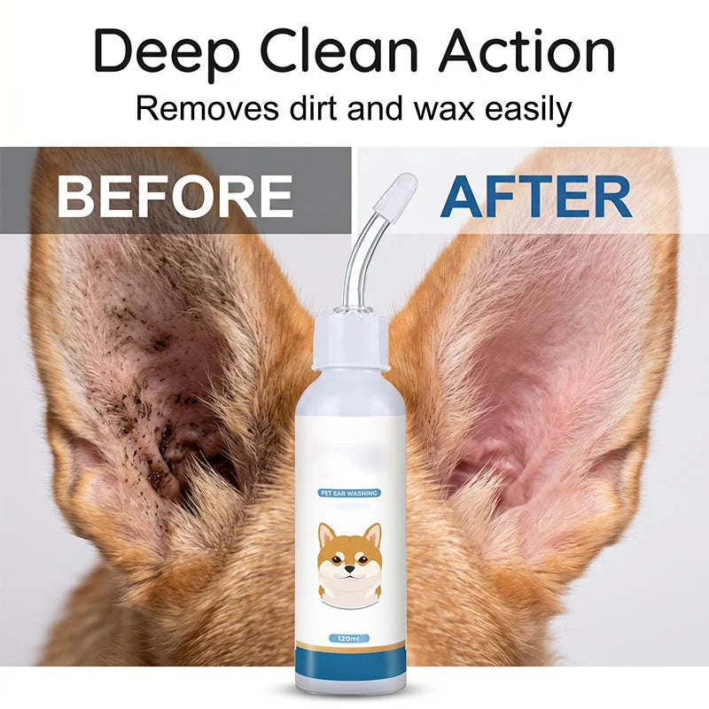 🐶🐱 Dog & Cat Ear Cleaner | Soothes Itchy Ears, Cleans Ear Wax & Discomfort 👂