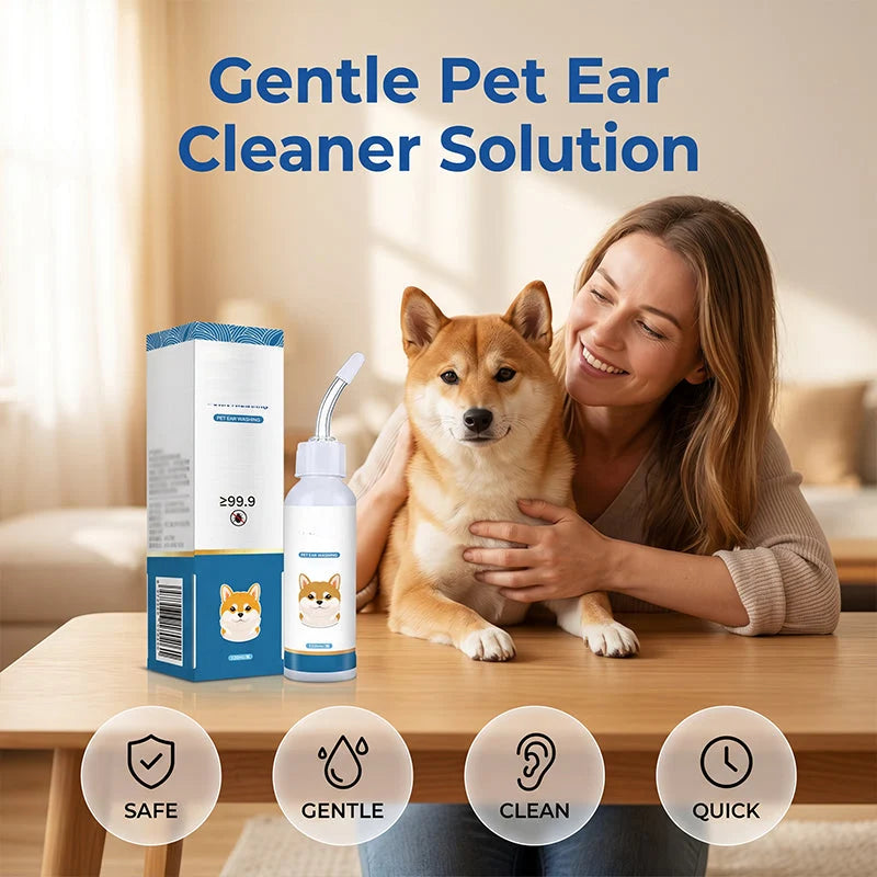 🐶🐱 Dog & Cat Ear Cleaner | Soothes Itchy Ears, Cleans Ear Wax & Discomfort 👂