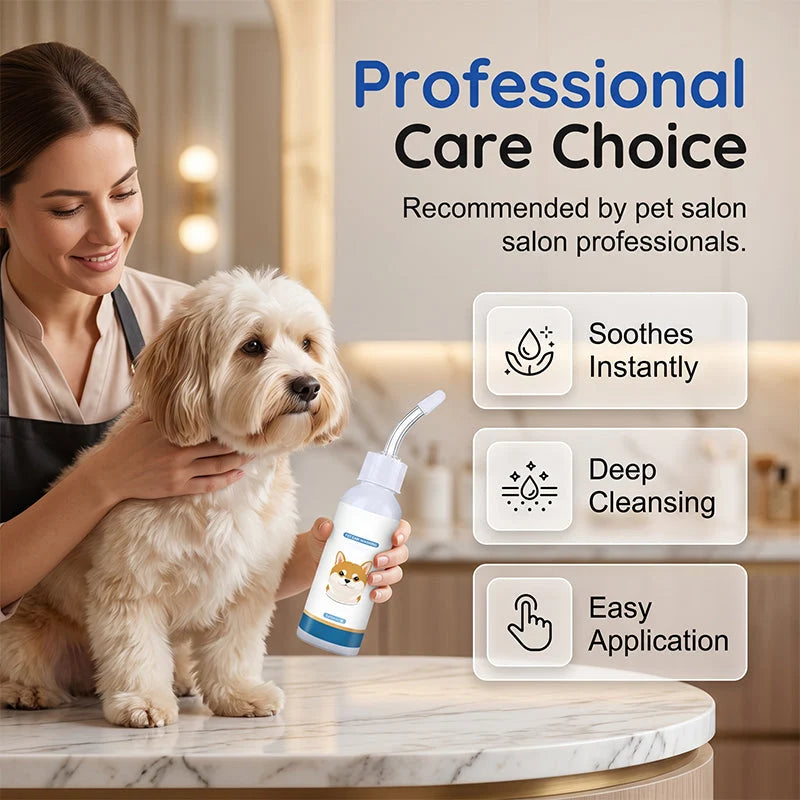 🐶🐱 Dog & Cat Ear Cleaner | Soothes Itchy Ears, Cleans Ear Wax & Discomfort 👂