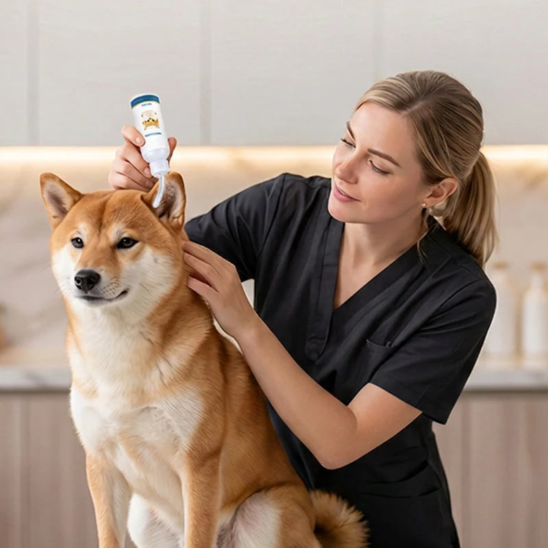 🐶🐱 Dog & Cat Ear Cleaner | Soothes Itchy Ears, Cleans Ear Wax & Discomfort 👂